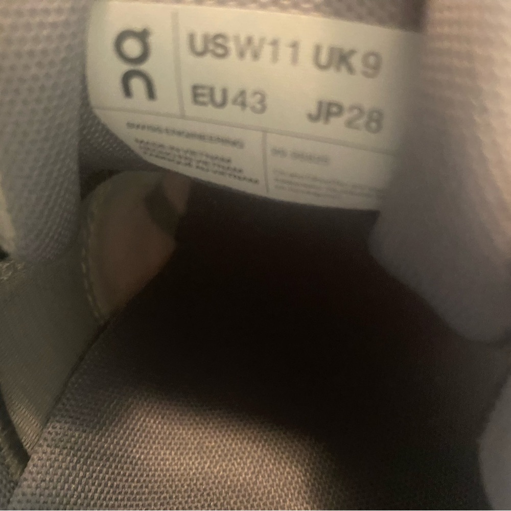 On Clouds Women's Gray and White Athletic Shoes - Picture 10 of 10